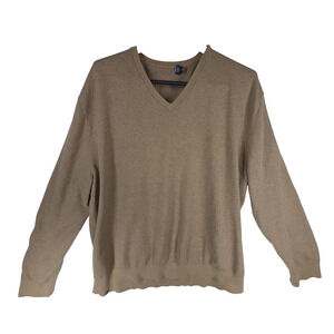 Vtg Polo Ralph Lauren Sweater Mens XXL Beige Pima Cotton Preppy y2k Academia